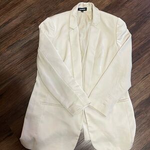 Beige blazer jacket